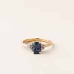 Bague tanzanite or jaune Eléonore - or jaune - tanzanite et diamants