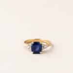 Bague or saphir et diamants - Fanny - or jaune - saphir et diamants
