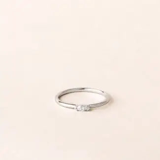 Bague marquise diamant or blanc