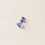 Capucine saphirs violet bleu à sertir sur un bijou