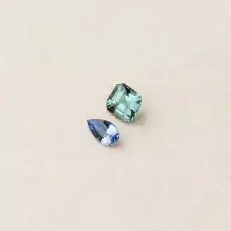 Bague capucine saphir tourmaline lagon à sertir