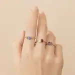 bague capucine saphirs rubis diamant