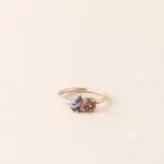 Bague Capucine spinelle et zircon naturel