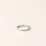 Alliance jonc bombé 3 mm or blanc