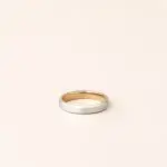 Alliance or blanc et rose homme originale Nobu