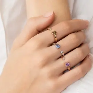 Bagues Cassiopée multiples et diamants : L'or jaune, blanc ou rose, quelles différences