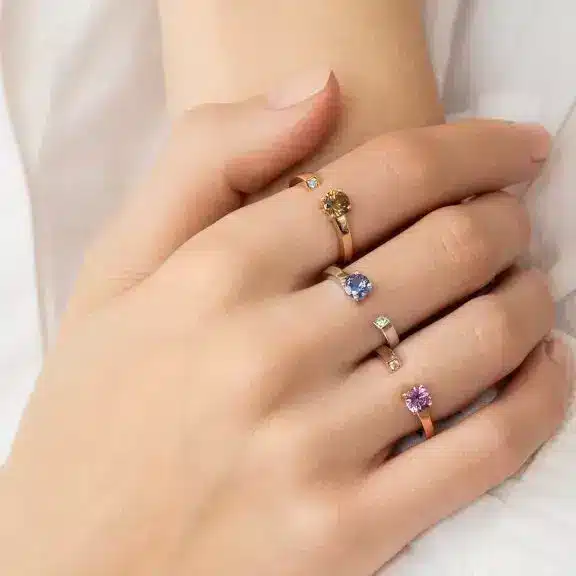 Bagues Cassiopée multiples et diamants : L'or jaune, blanc ou rose, quelles différences