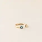 Bague Cassiopée aigue marine