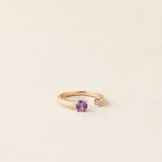Bague Cassiopée saphir rose