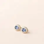 Boucles d'oreilles victoria saphir diamants