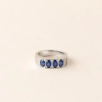 bague 1848 saphir diamant