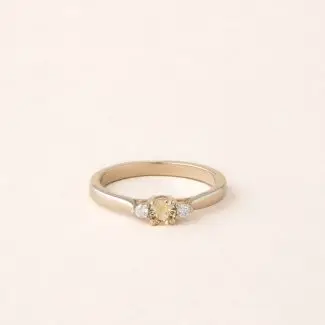 Bague saphir jaune eden