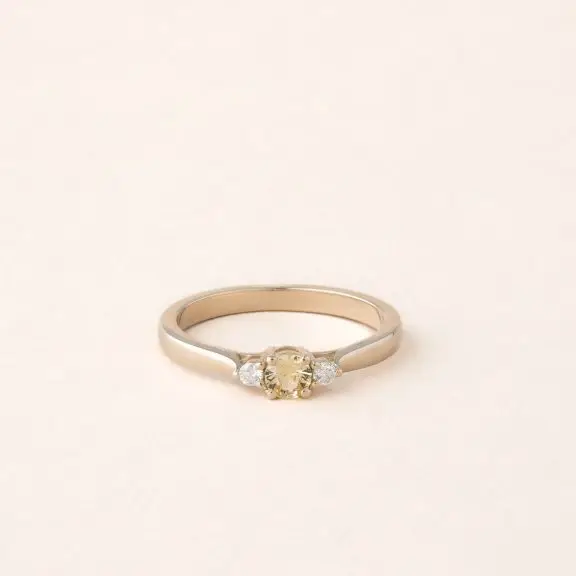 Bague saphir jaune eden