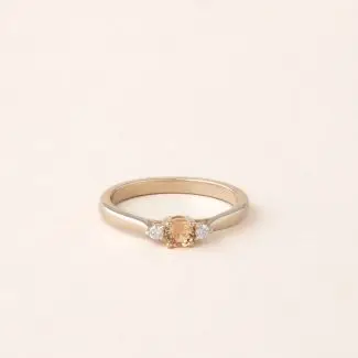 Bague saphir orange eden