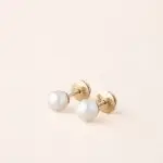 Boucles d oreille perles de culture d'Akoya - Perles japonaises Akoya blanches