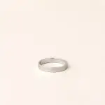 Alliance mixte modèle ruban 2 mm or blanc