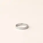 Alliance ruban brossé en or blanc - charles arteon joaillerie