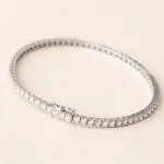 Bracelet Tennis diamants or blanc