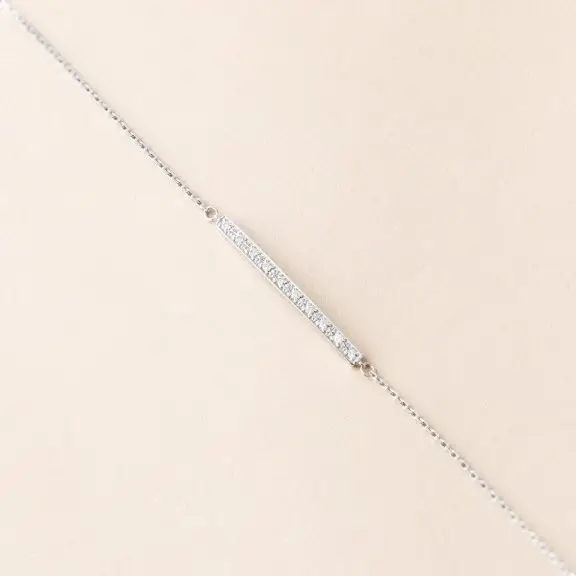 Bracelet Diamants Bracelette Or Blanc