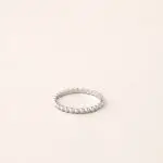 Alliance perlée Elsa en or blanc - charles arteon joaillerie
