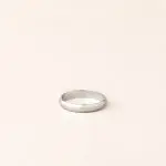 Alliance demi jonc 3,5 mm or blanc