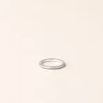Alliance jonc or femme et homme - mixte modèle jonc prestige 2,5 mm or blanc - Charles Arteon Joaillerie