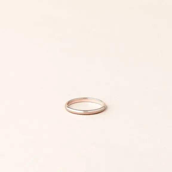 Alliance demi jonc or modèle 2 mm or rose - Charles Arteon Joaillerie