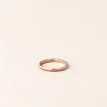 Alliance femme jonc bombé et homme - 2,5 mm or rose - Charles Arteon Joaillerie