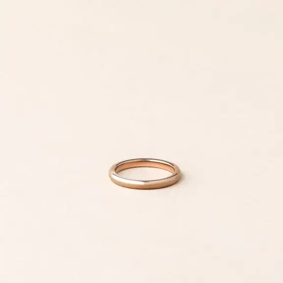 Alliance homme jonc et femme - collection prestige - 3 mm or rose