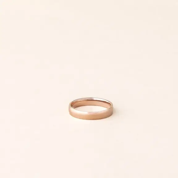 Alliance ruban femme homme - ruban 3,5 mm or rose - Charles Arteon Joaillerie