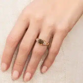 Bague Olga diamans fancy et brun