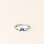 Bague eden saphir 5 mm