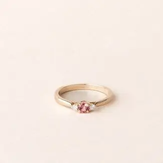 Bague spinelle mahenge or jaune eden