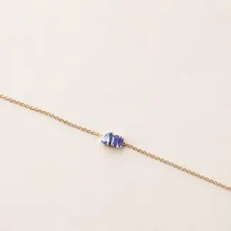 Bracelet capucine saphir bleu vert