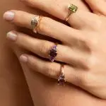 bague esmeralda spinelle saphir