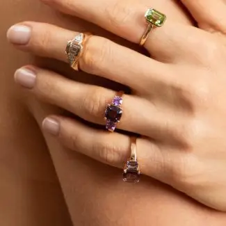 bague esmeralda spinelle saphir
