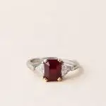 Bague Haute Joaillerie rubis diamants