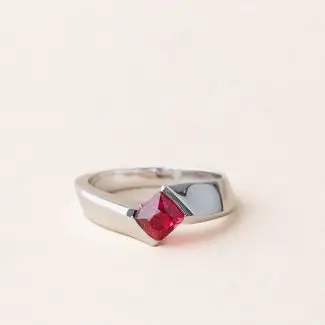 Bague Spinelle rouge vivid Annie