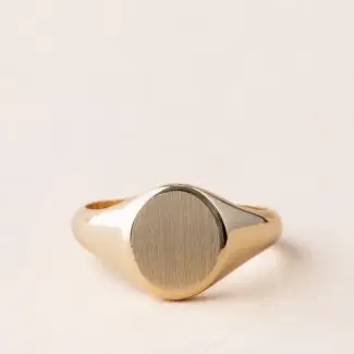Chevalière or femme - 12x10 mm -OJ - Charles Arteon Joaillerie