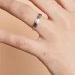 Alliance brossée Terra homme OB - bague homme - charles arteon joaillerie