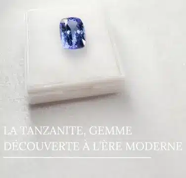 Tanzanite, découverte à l'ère moderne