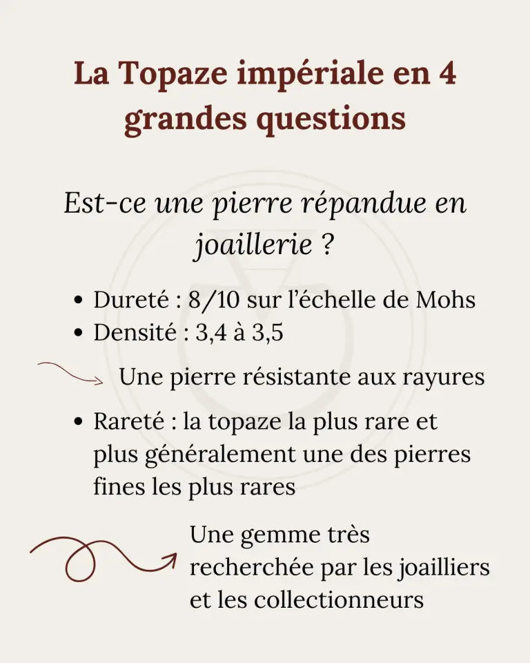 La topaze impériale en 4 grandes questions
