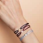 Bracelets cordons mixtes Ory porté - or 750 millièmes - modèle Ory de Charles Arteon Joaillerie