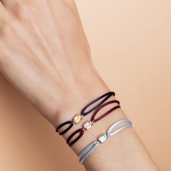 Bracelets cordons mixtes Ory porté - or 750 millièmes - modèle Ory de Charles Arteon Joaillerie