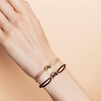 Bracelets cordons mixtes Ory - or jaune 750 millièmes - moyen et grand modèle