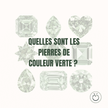 Page de couverture de l'article de blog sur les pierres précieuses et fines de couleur verte