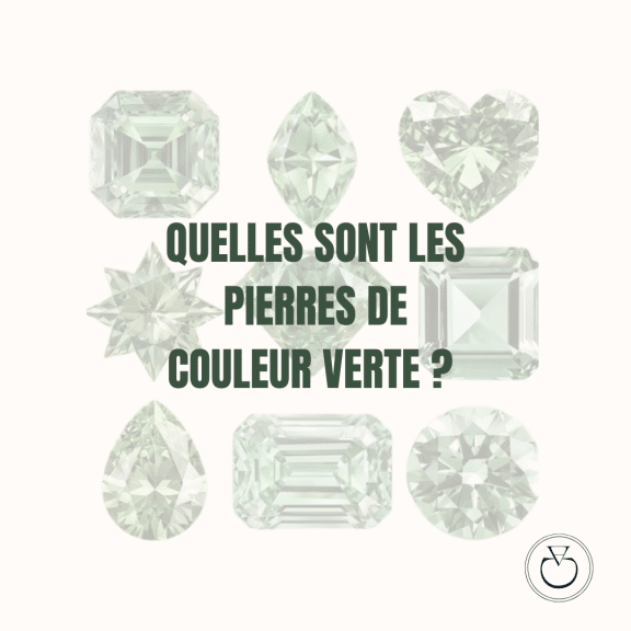 Page de couverture de l'article de blog sur les pierres précieuses et fines de couleur verte