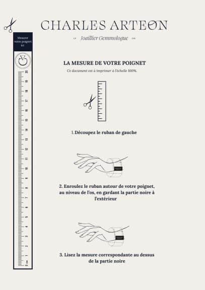 Guide de tailles - bracelet Ory - les instructions pour connaitre sa taille