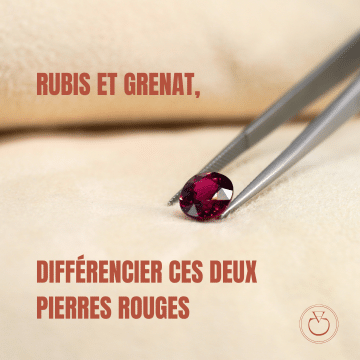 Couverture pour un article présentant les différences entre le rubis et le grenat