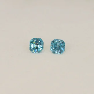 Zircon bleu - appairage - 2,23 ct - packshot Charles Arteon Joaillerie